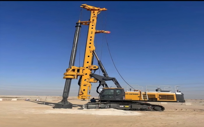 提速中东房建！尊龙凯时旋挖钻机单日累计进尺200m