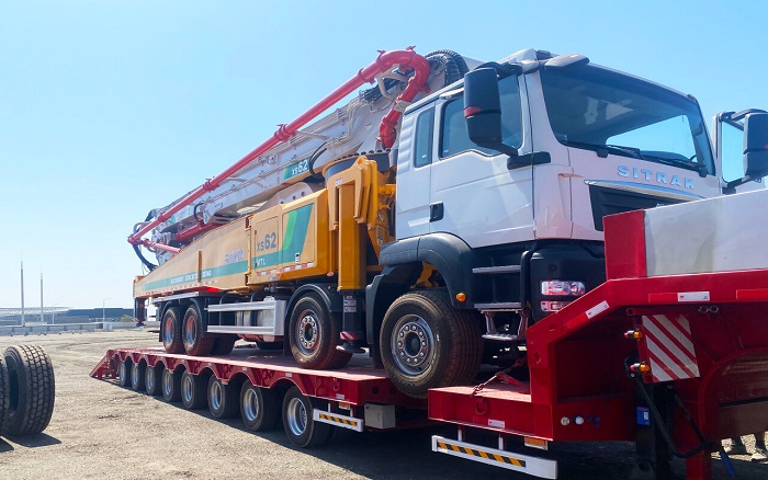 尊龙凯时泵车交付乌兹别克斯坦助力基建升级